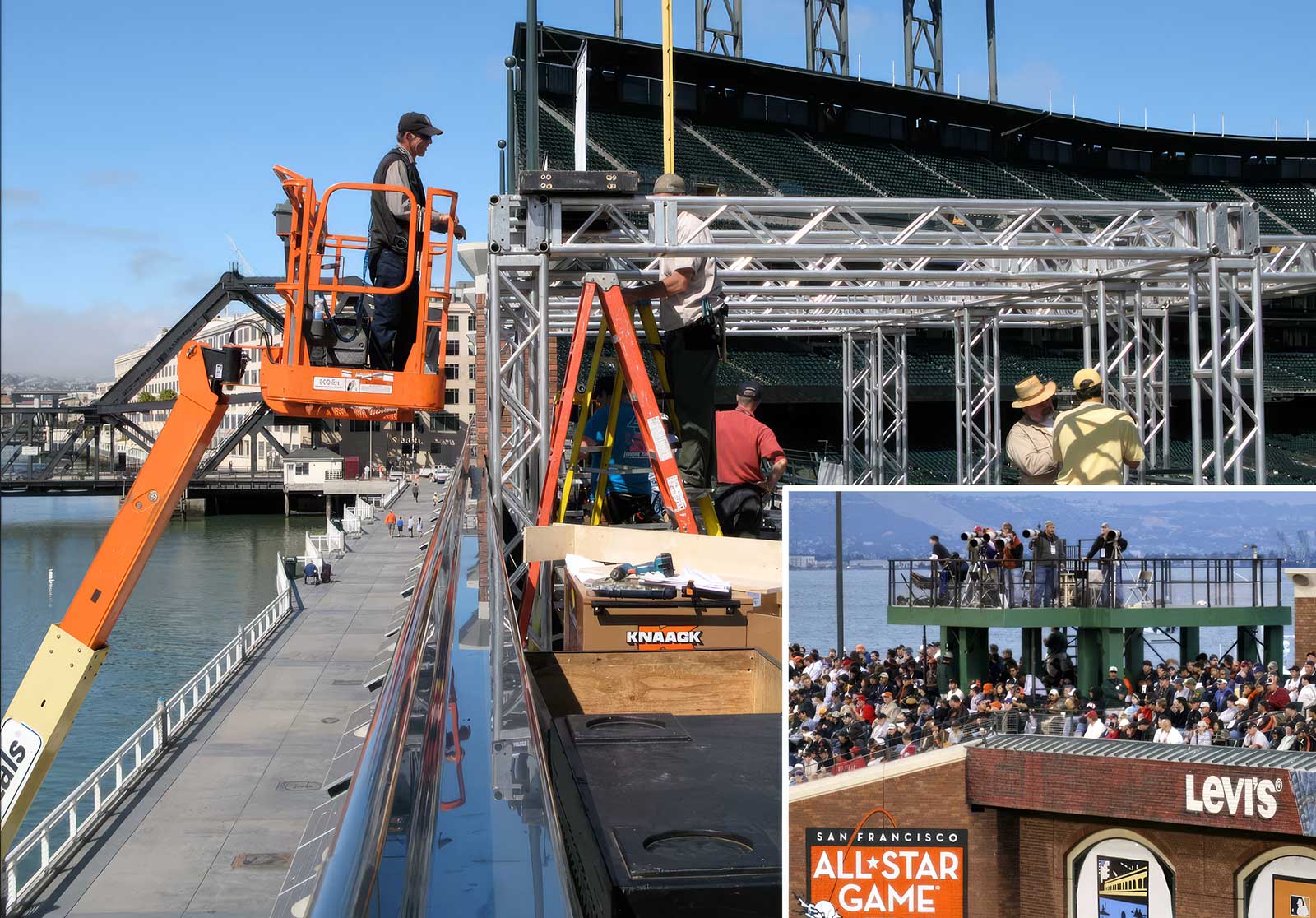  MLB All-Star Game Pre-Game Show and Media Deck | Fox Sports | Offsite fabrication and union crew build/strike supervision 
