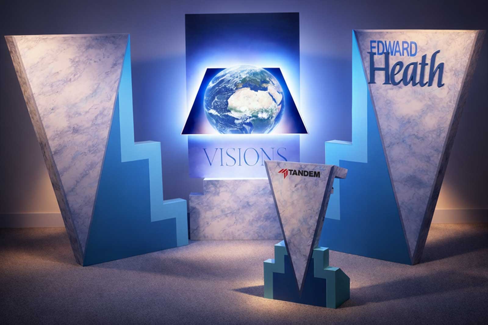 Conference Set | Tandem Visions | Modular dimensional set with backlit graphics engineered for repeat assembly and visual impact 