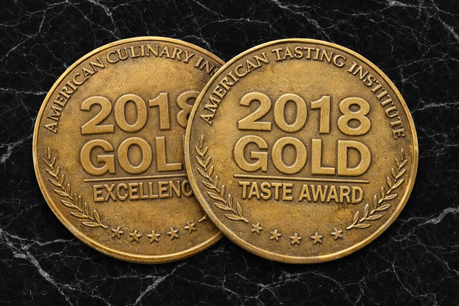  Gold Taste Award | American Tasting Institute | Cast brass award medallions designed to feel earned 