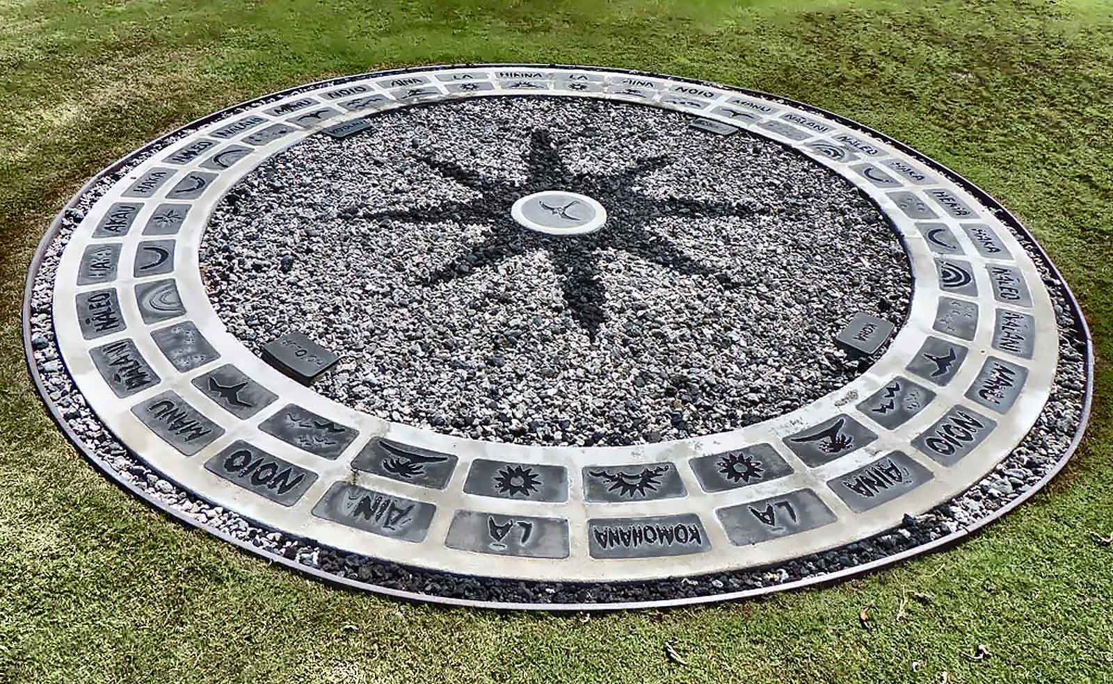  Migration Navigation Compass | Kohanaiki Cultural Learning Center | Public installation translating Polynesian wayfinding into dimensional form 
