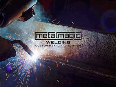 Business site for metal fabricator MetalMagic Welding