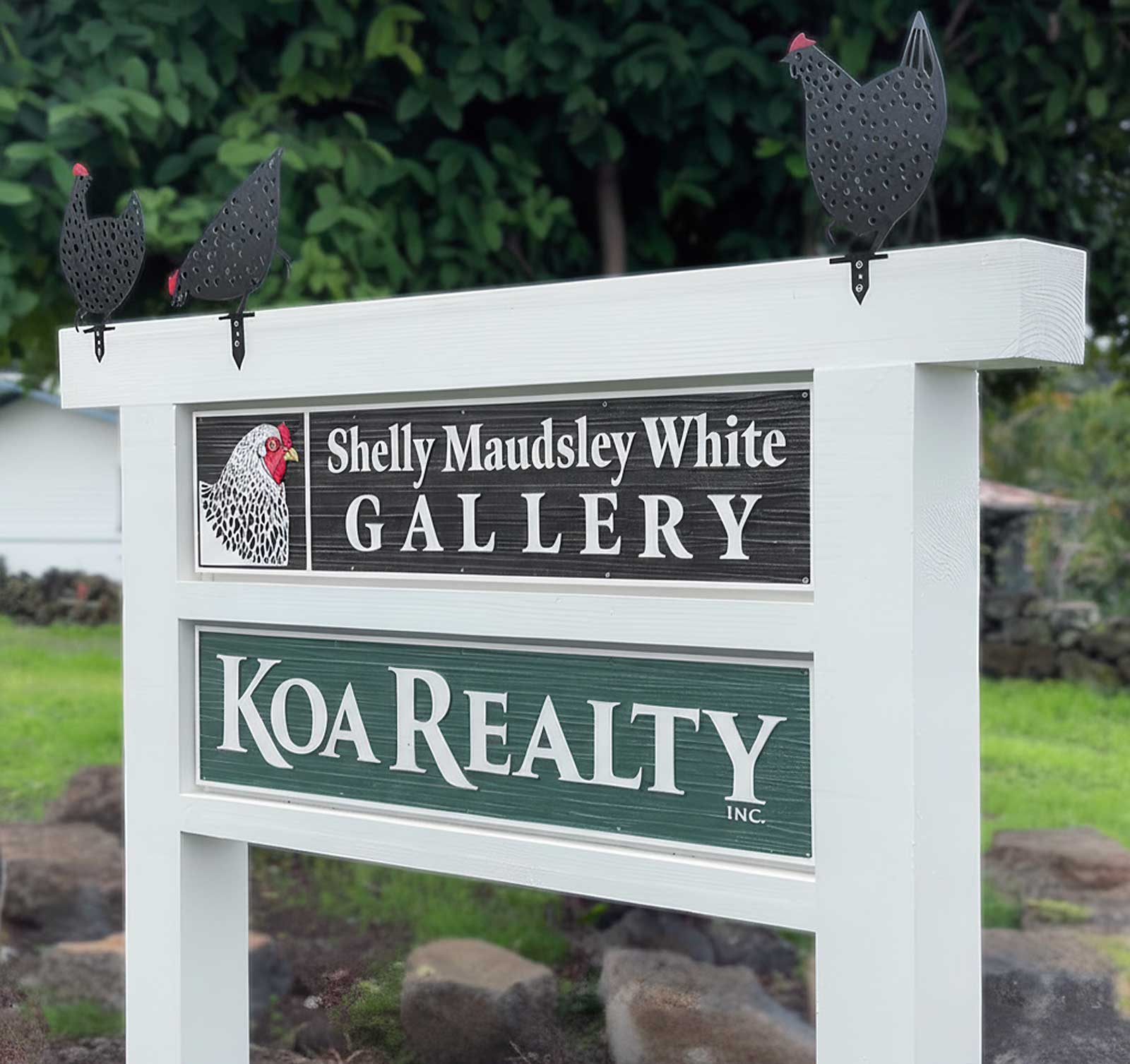  Carved Wood Sign | Sandblasted HDPU | Inset carved panels with dimensional relief 