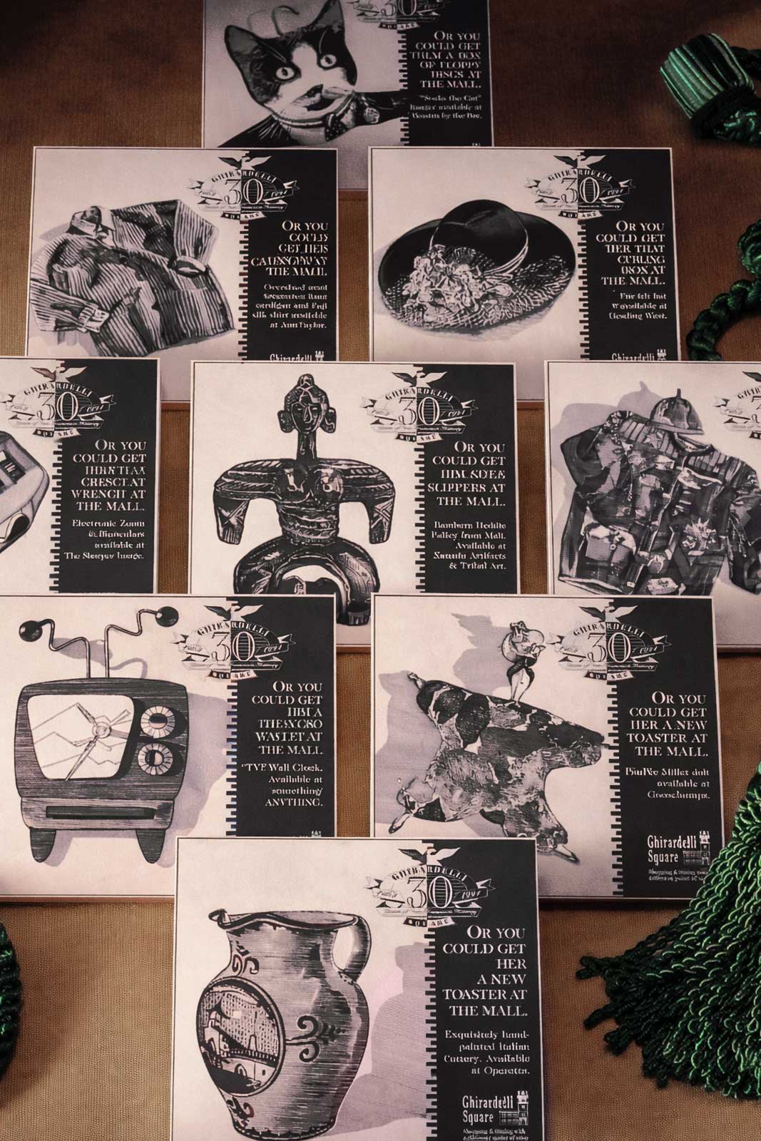  Illustrated mailers promoting a distinct shopping experience 