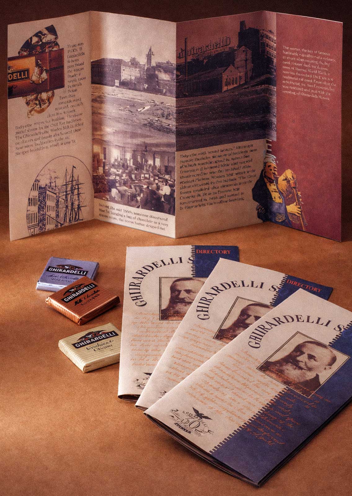  Marketing Materials | Ghirardelli Square | Collateral system supporting the brand’s historic narrative 