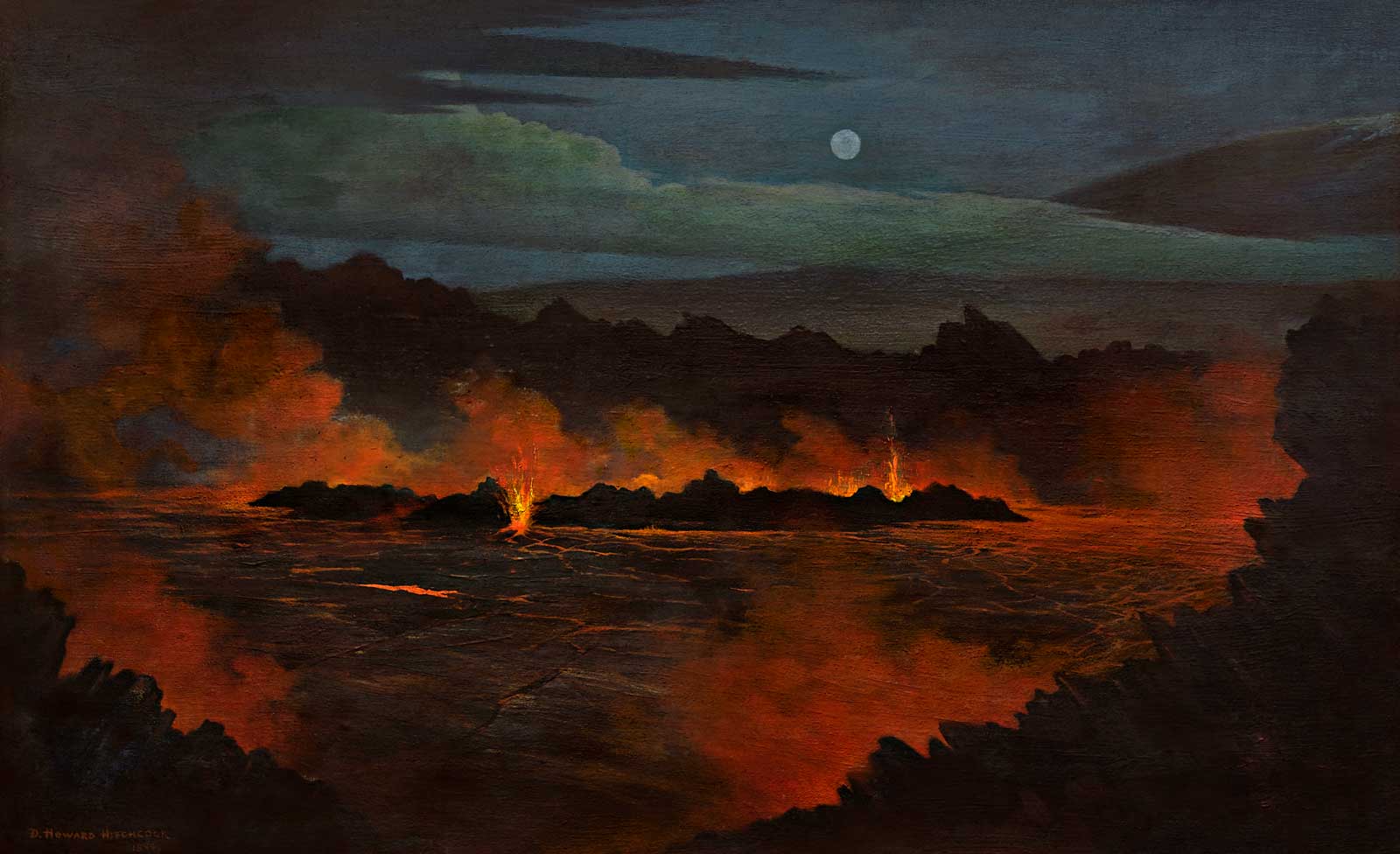  Final image, D. Howard Hitchcock, Halemaumau with Full Moon, c. 1863, private collection 