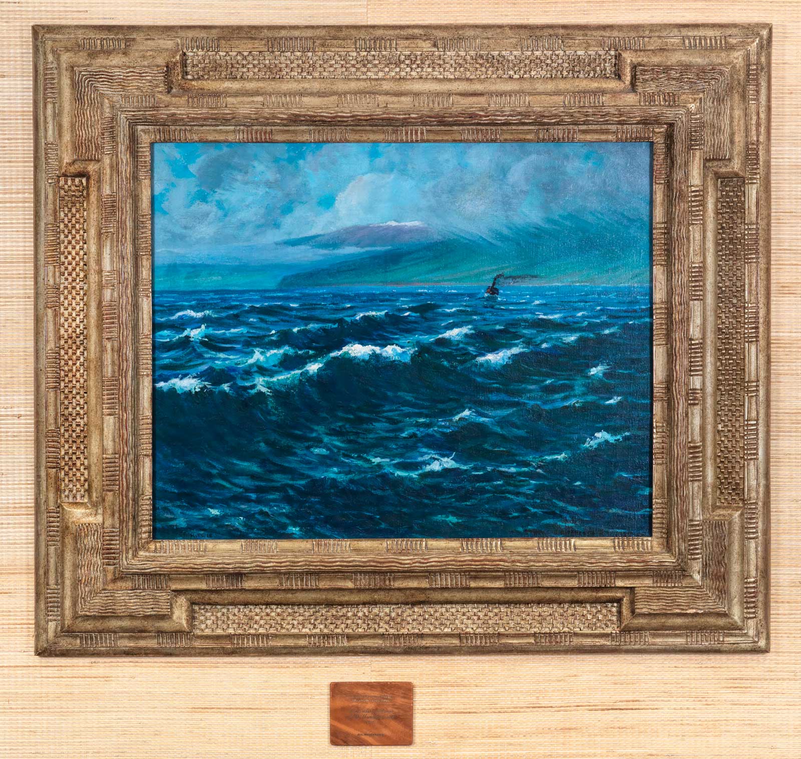  Crashing Waves Along the Hamakua Coast, Charles W. Bartlett, 1913, Four Seasons Hualalai collection 