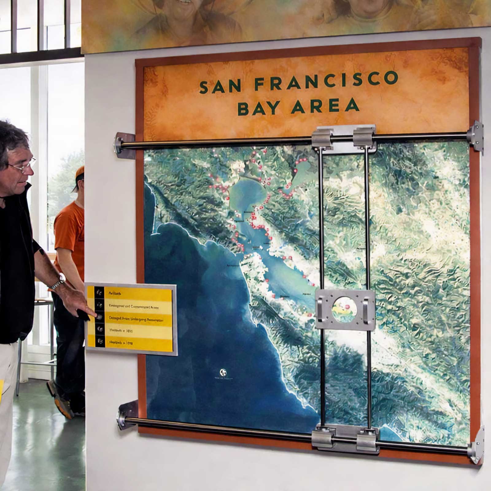  Tidal Exhibit | Chrissy Field Visitor Center | Interactive exhibit with integrated magnification and illumination 