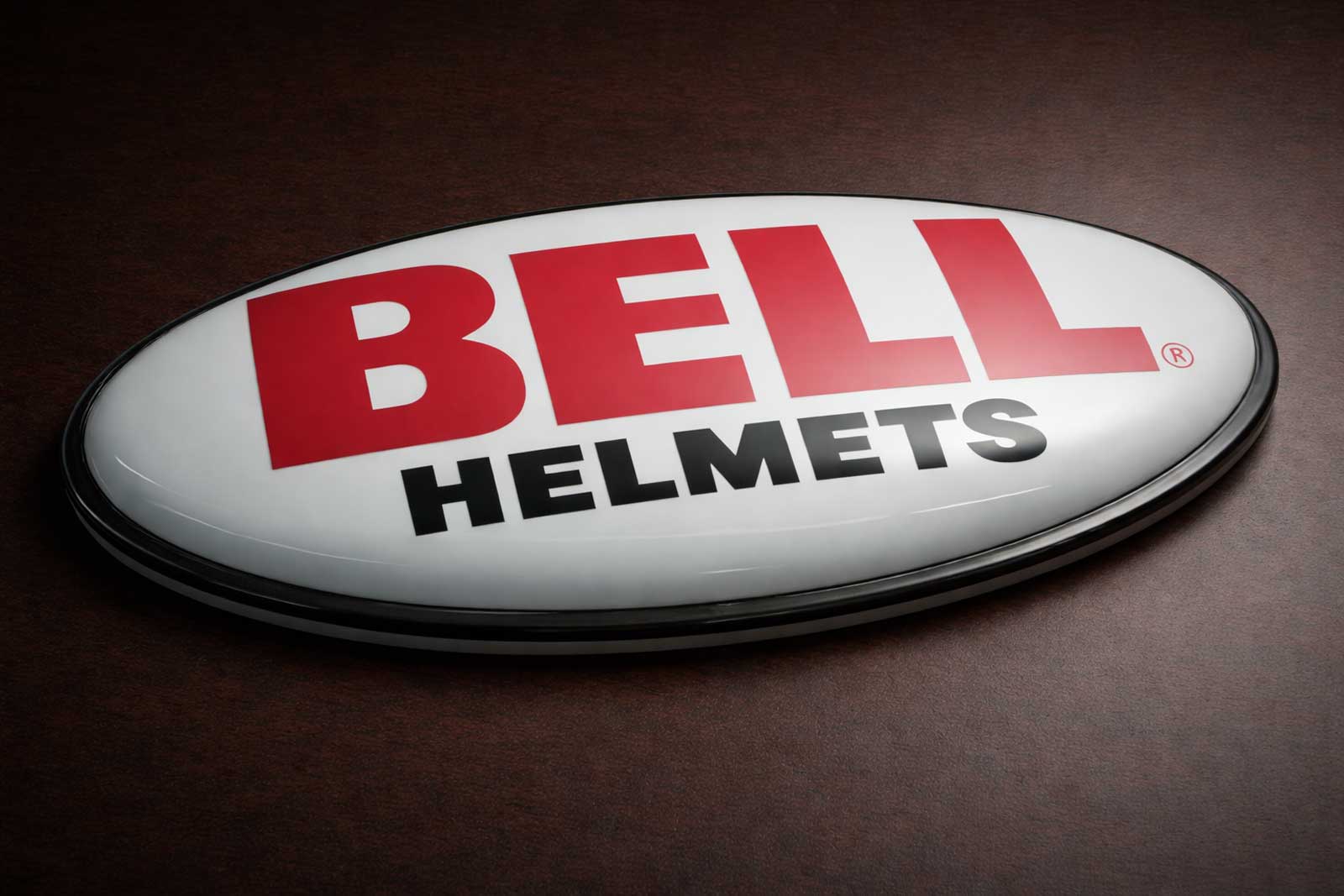  Bell Logo Emblem | Marketing Photo Shoot | Instacast dimensional logo with automotive lacquer finish 