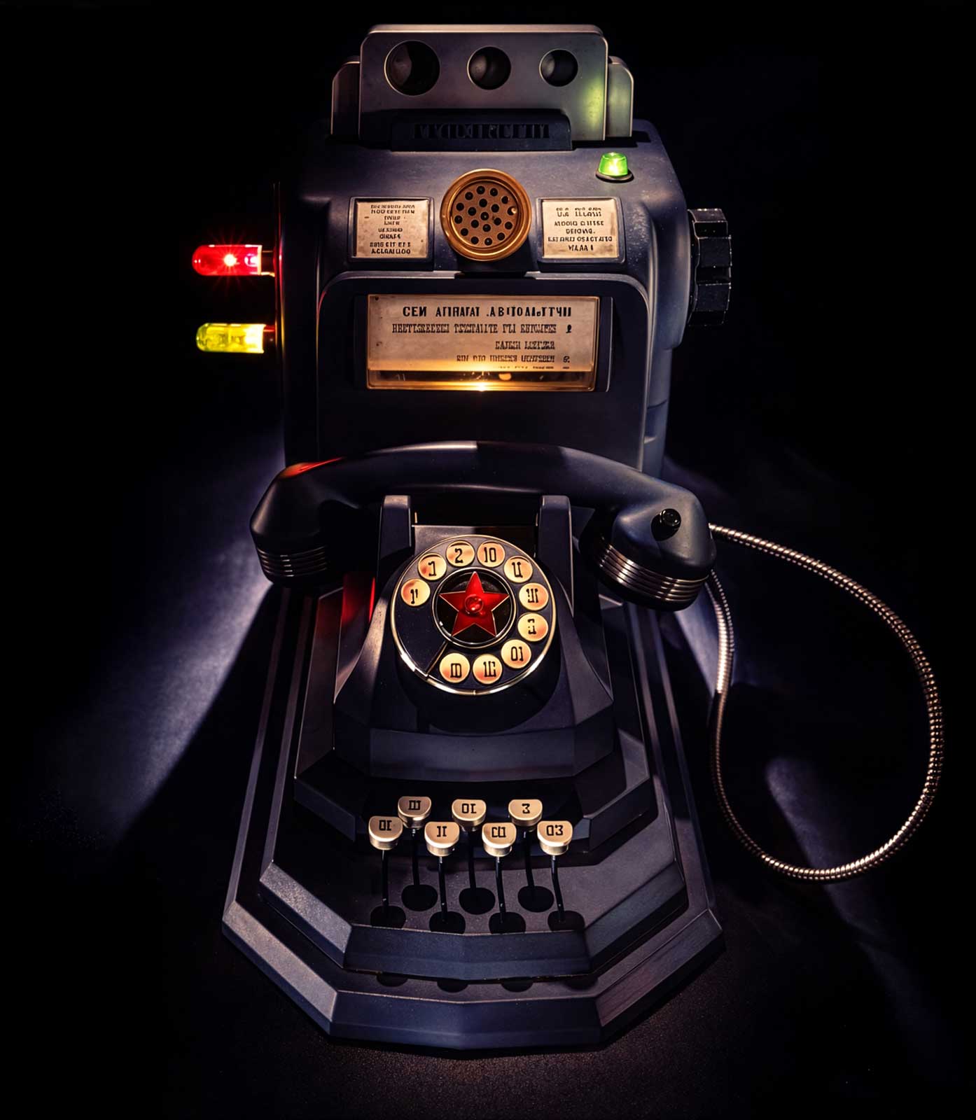  Sprint Phone Model | Pay phone for magazine advertisement | An intentionally inaccessible Cold War-era Soviet payphone. 