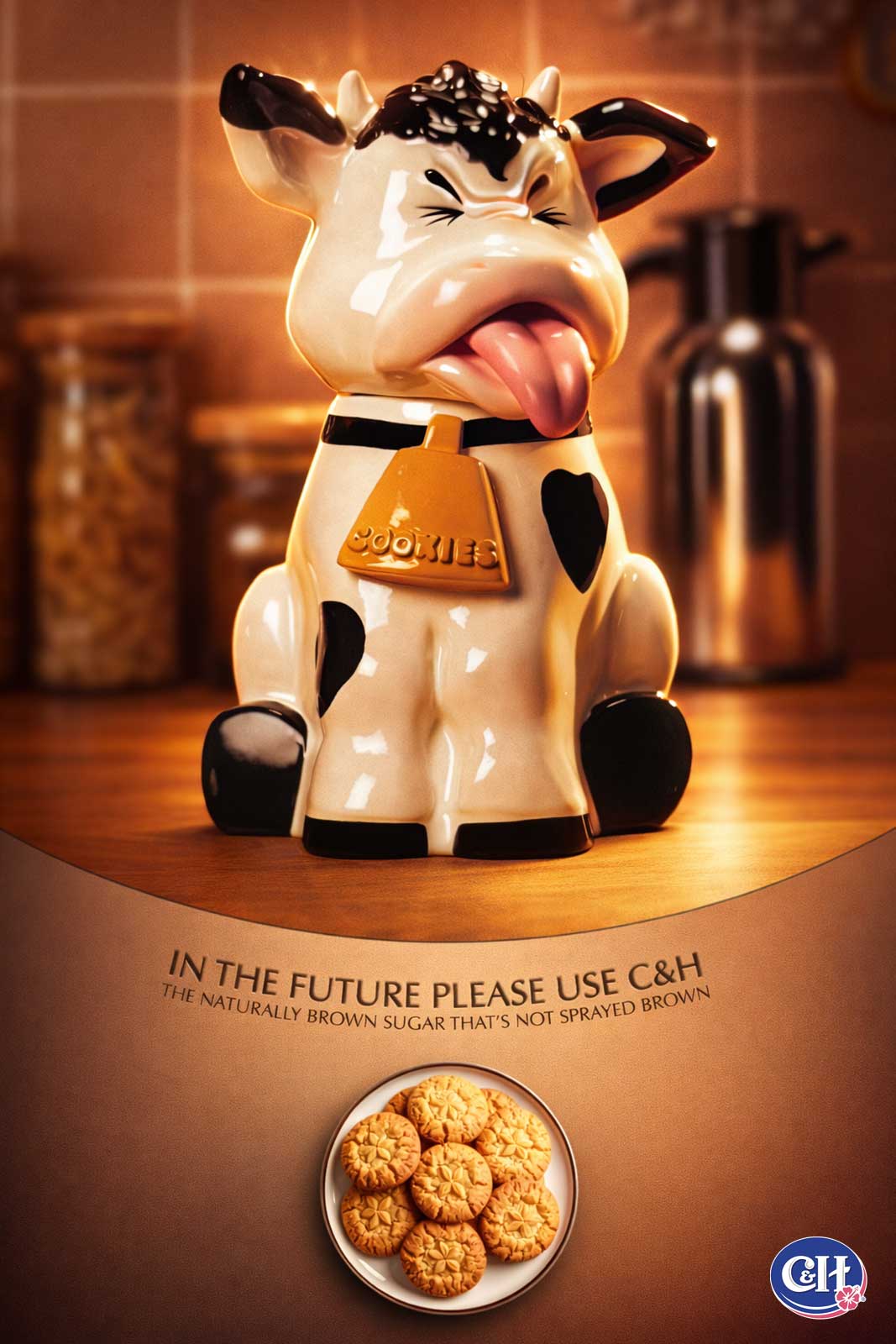  C & H Sugar | Simulated custom ceramic cookie jar | HDPU foam with epoxy coating 