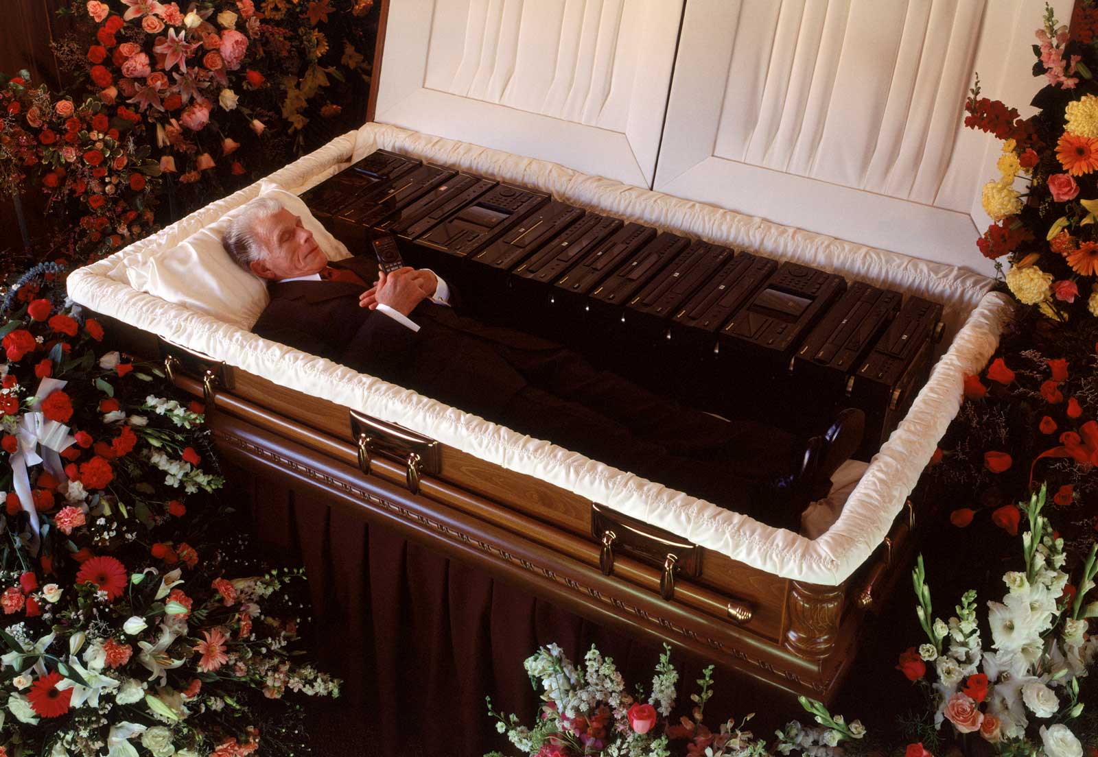  Pioneer Audio | A double-wide coffin for the man who loves audiophile sound enough to buried with a remote in hand. 