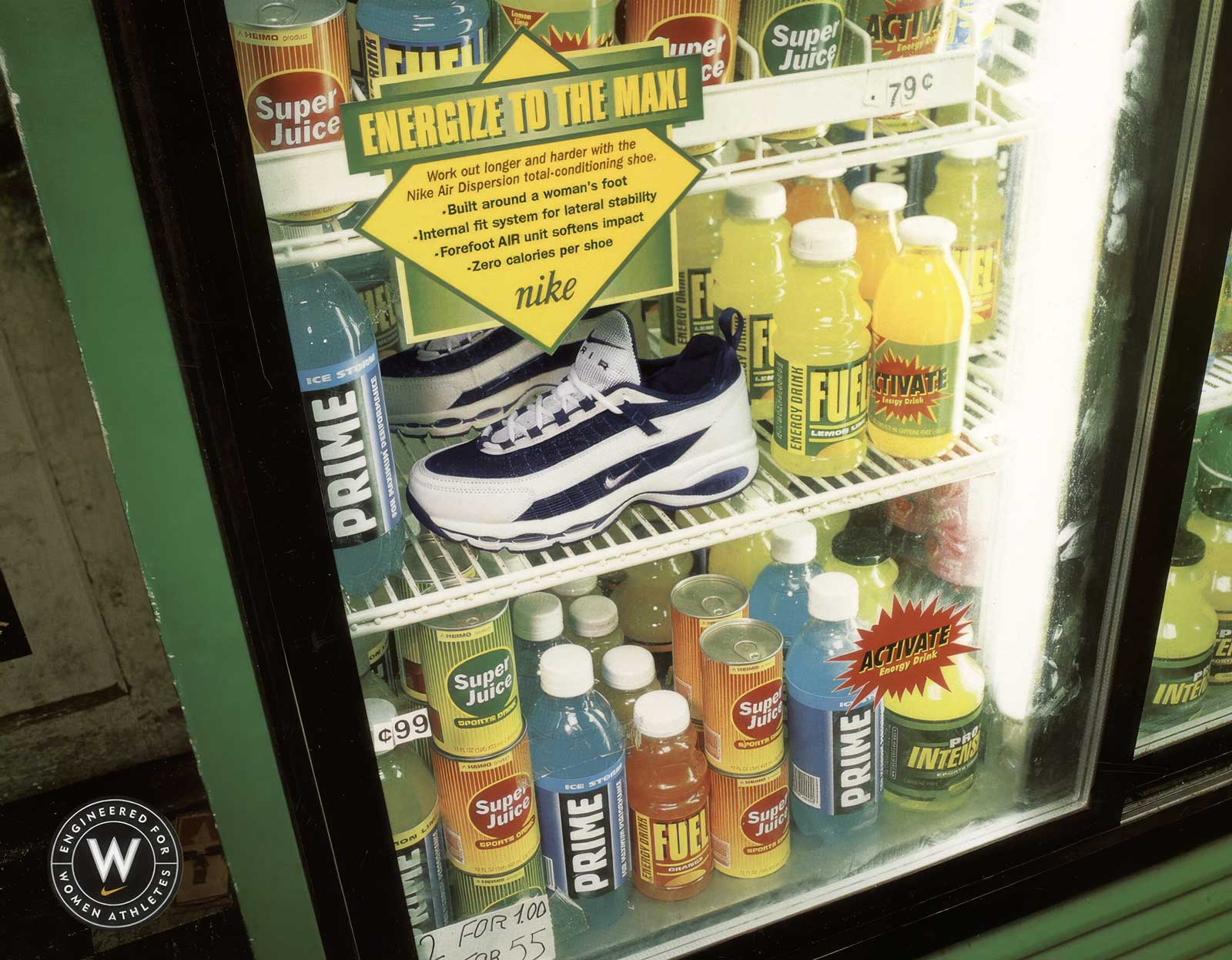  Cooler Ad | Nike | Magazine concept contrasting performance energy with generic competition 