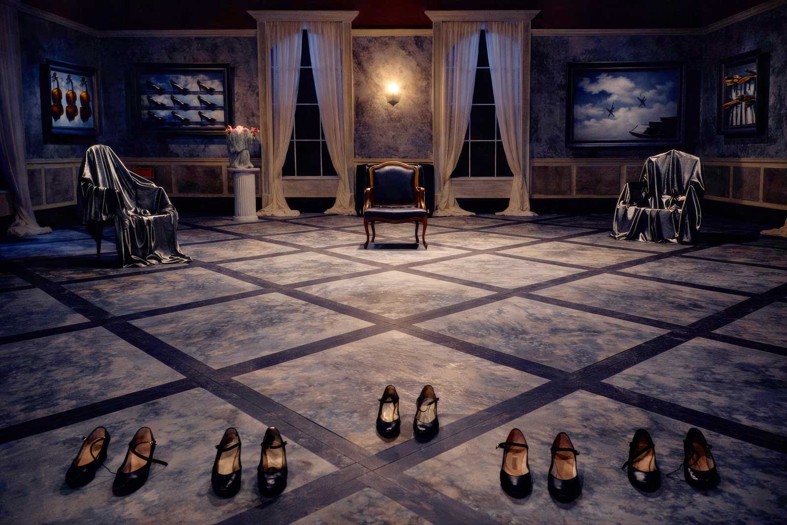  Black Shoes | PBS Dance in America | Surrealist performance environment staged within a studio-built moody neoclassical museum 