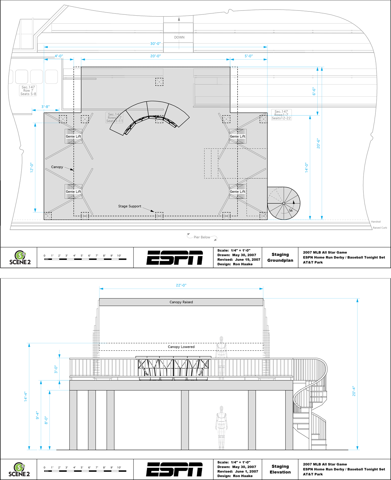  MLB All-Star Game | ESPN | Staging for the pregame show and media platform at AT&T Park 