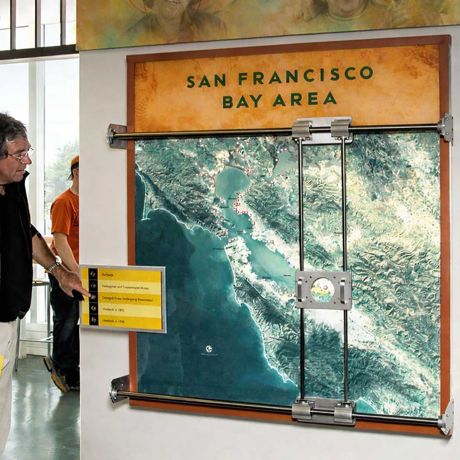  Interactive exhibit graphics for National Park visitor center installation. 